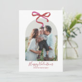 Carte de vacances photo Joyeuse Saint-Valentin ave (Debout devant)