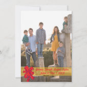 Carte de vacances photo : Joyeux Noël Wreath Photo (Dos)