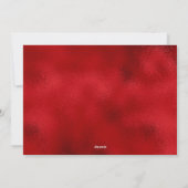 Carte de vacances photo Mariage de Noël marié (Dos)