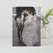 Carte de vacances photo Marié et Clair Overlay (Debout devant)