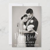 Carte de vacances photo Marié et Joyeux (Devant)