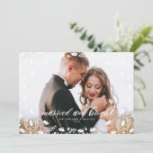 Carte de vacances photo MARIED AND BRIGHT (Debout devant)