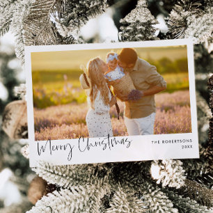 Carte de vacances photo minimaliste Carte de Noë