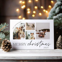 Carte de vacances photo minimaliste moderne