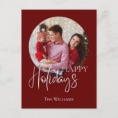 Carte de vacances photo minimaliste moderne (Devant)