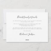 Carte de vacances photo Mistletoe mariée et brilla (Dos)