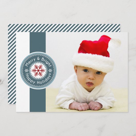 Carte de vacances photo Mod Seal (Devant / Derrière)