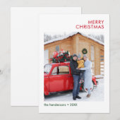 Carte de vacances photo moderne (Devant / Derrière)