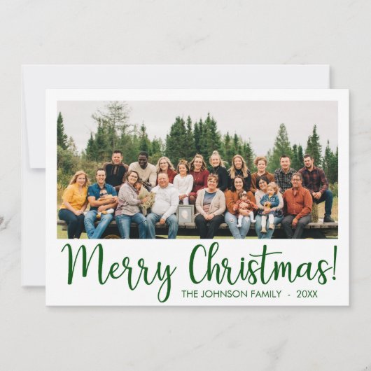 Carte de vacances photo moderne (Devant)