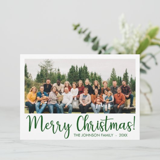 Carte de vacances photo moderne (Debout devant)