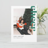 Carte de vacances photo moderne Starry Cheval Chri (Debout devant)