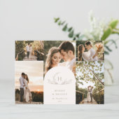 Carte de vacances photo Monogramme 5 (Debout devant)