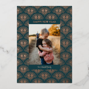 Carte de vacances photo motif feu d'artifice art d