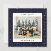 Carte de vacances photo papier peint étoiles bleue (Devant)