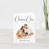 Carte de vacances photo personnalisée de Noël (Devant)