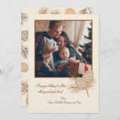 Carte de vacances photo Pine Cones (Devant / Derrière)