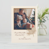 Carte de vacances photo Pine Cones (Debout devant)