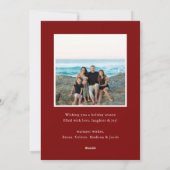 Carte de vacances photo Pine Frame (Dos)