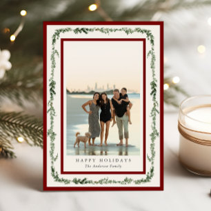 Carte de vacances photo Pine Frame