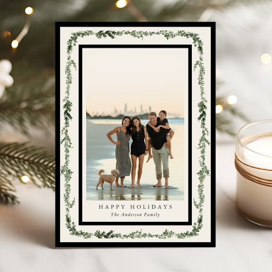 Carte de vacances photo Pine Frame