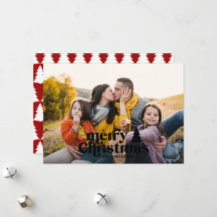 Carte de vacances photo pleine page avec typograph