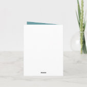 Carte de vacances photo pliée de voeux personnalis (Dos)