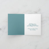 Carte de vacances photo pliée de voeux personnalis (Intérieur)