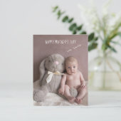 Carte de vacances photo pour bébé de la Fête des m (Debout devant)