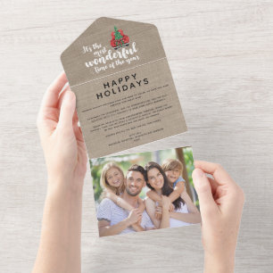 Carte de vacances photo pour le meilleur moment de