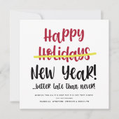 Carte de vacances photo pour le Nouvel An (Devant)