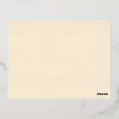 Carte de vacances photo rayée rouge classique (Verso)