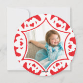 Carte de vacances photo : Red Merry Christmas Snow (Dos)