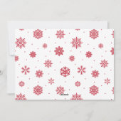 Carte de vacances photo rouge de l'élan d'espoir (Dos)