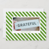 Carte de vacances photo rouge et vert joyeuse et l (Dos)