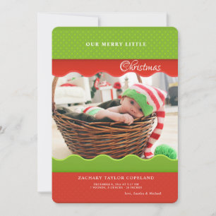 Carte de vacances photo Scalloped Edges