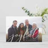Carte de vacances photo si joyeux (Debout devant)