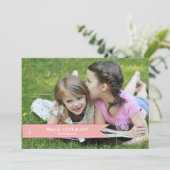 Carte de vacances photo simple bannière (Debout devant)