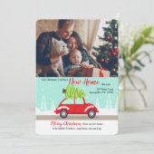 Carte de vacances photo Tree Home (Debout devant)