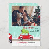 Carte de vacances photo Tree Home (Devant / Derrière)