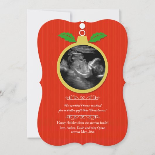 Carte de vacances photo Ultrasound (Devant)