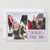 Carte de vacances photo violet multi Magic In The (Devant)