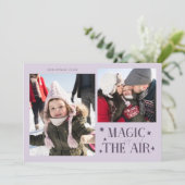 Carte de vacances photo violet multi Magic In The (Debout devant)