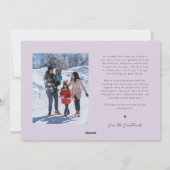 Carte de vacances photo violet multi Magic In The (Dos)
