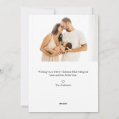 Carte de vacances photo Watercolor Christmas Wath (Dos)