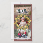 Carte de vacances Photocard Train Snowbound (Dos)