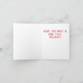 Carte de vacances Pickleball (Intérieur)