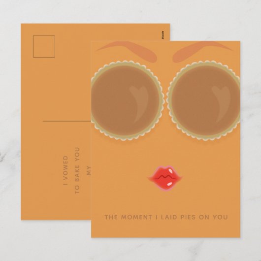 Carte de vacances Pie Eyed Thanksgiving (Devant / Derrière)