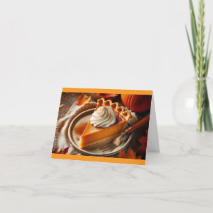 Carte de vacances Pie Thanksgiving