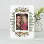 Carte de vacances Pine À feuillage persistant Fram (Debout devant)