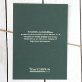 Carte de vacances Pine Green Snowflake Business